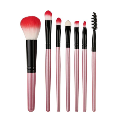 

Gobestart 7 Pcs Wood Makeup Brush EyeShadow Brush Cosmetics Blending Brush Tool