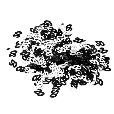 

Gobestart Black And White Birthday Confetti 13 16 18 20 21 Age Number Party Decor