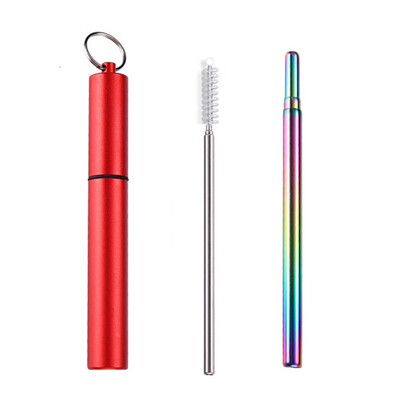 

Stainless Steel Reusable Telescopic Straw - Aluminum TubeTelescopic StrawBrush