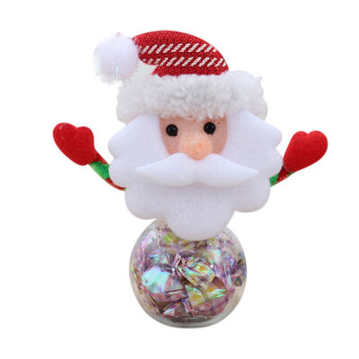 

Christmas Small Candy Cookie And Gift Container Bottle ElkSnowmanSanta Jar Not Include Candy Party Gift