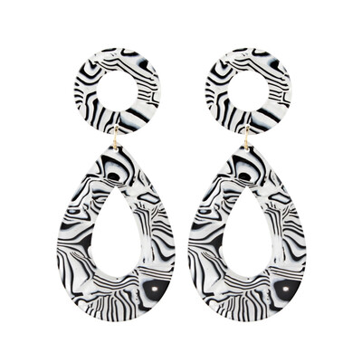 

Leopard Pattern Stylish Simple Magic Trendy Geometric Geometric Studs Earrings Special 4 Studs Drops Water Drops