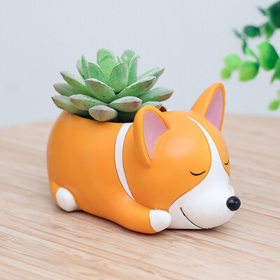 

Gobestart Cute Cartoon Animal Container for Home Garden Office Desktop Decoration