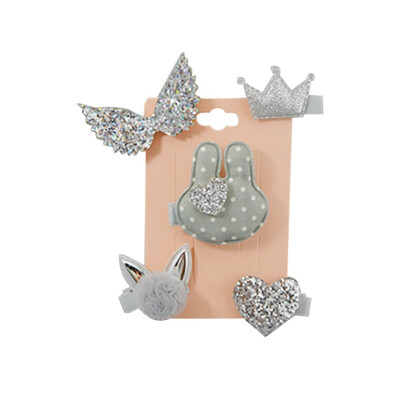 

New Fashion 5pcsset Kids Baby Girl Cute Cartoon Hair Clips Bow Hairpins Set Headwear Gifts Girls Hair Accessories