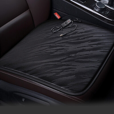 

Car Heating Seat Cushion Heaters Warmer Pad USB 2A Interface Non Slip 12V Decor