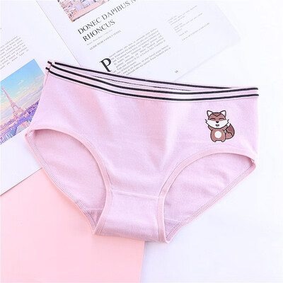 

Women Seamless Underwear Mid-rise Sexy Llingerie Briefs Cartoon Animal Print Cotton Panties Women Intimates Girl shorts culotte