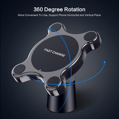 

Car Mobile Phone Fast Wireless Charger Magnet Adjustable Holder Bracket Mount