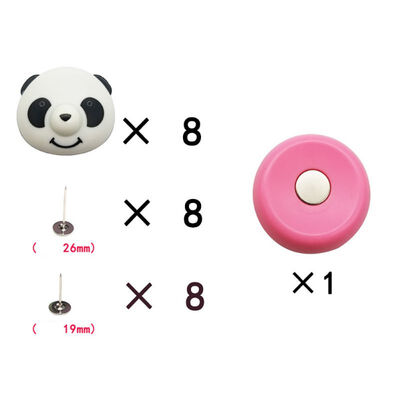 

81624PCS Non-slip Quilt Clips Anti-skid Holder Panda Shape Fasteners Sheet Buckle