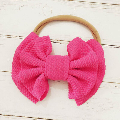 

Baby Girls Kids Toddler Bow Knot Hairband Headband Stretch Turban Head Wrap Nice