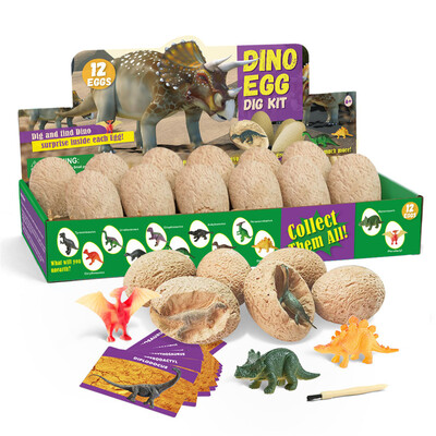 

YIWULADinosaur Toys Dino Eggs Kit Kids Gifts Open 12 Unique Dinosaur Eggs Cute Dinosaurs