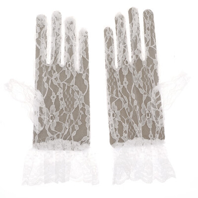 

1 Pair Lace Short Bridal Gloves Wedding Etiquette Gloves Evening Gloves Lace Gloves