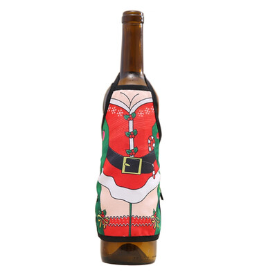 

2015CM Christmas Win Bottle Cover For Christmas Home Party Decoration Wine Bottle Cover Sets Xmas Party Decoration Supplies