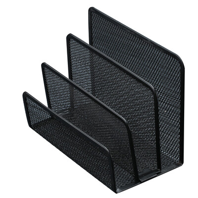

Three Layer Metal Wire Document File Tray Letter Book Iron Pigeonhole Magazine Holder Organizer