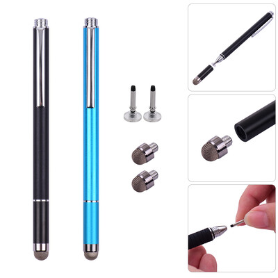 

Universal 2 in 1 Stylus Pens with Fiber Tip&Disc Tip Precision Touchscreen Pen for All Capacitive Cellphones Tablets Laptops P