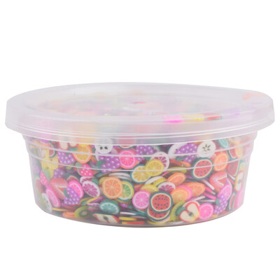 

Siaonvr 3D Slice Fruit Face Decorations DIY Slime Making Supply For Sticking To Slime