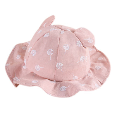 

Spring Baby Boys Girls Toddler Print Bucket Hats Caps Reversible Sun Headwear