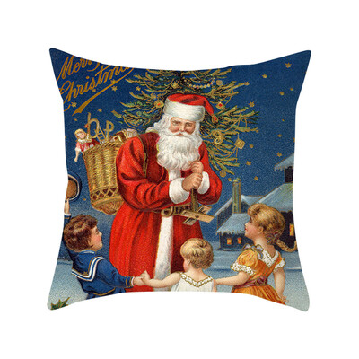 

〖Follure〗Christmas Series Home Decor Polyester Peach Skin Pillow Case 18x18in