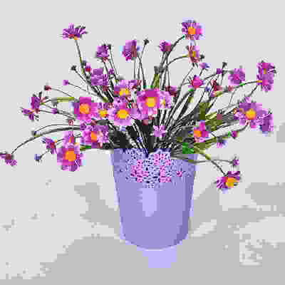 

Artificial Daisy Flower Leaves Fake Plants For Home Office Wedding Decoration Supply
