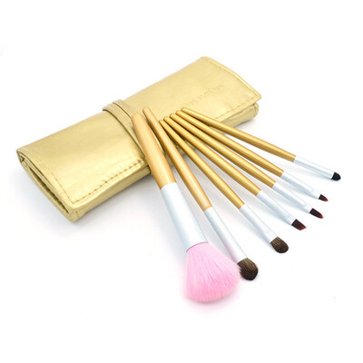 

7 pcs Set Professional Makeup Brush Set Tools Make-up Toiletry Kit Wool Brand Make Up Brush Case