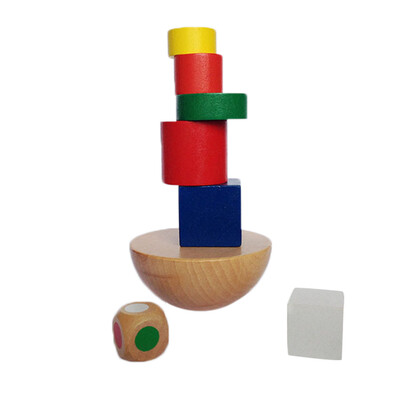 

YIWULAWooden Children Toys Educational Baby Games Blocks Building Kids Construction