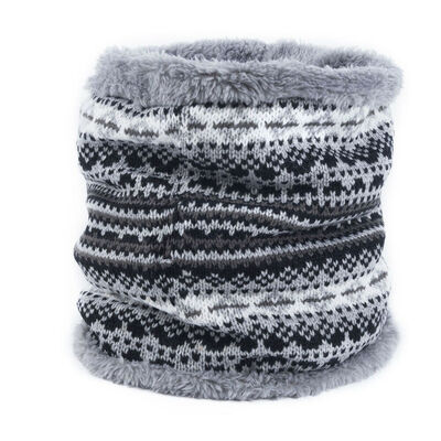 

Xmas Women Winter Knitted Neck Warmer Circle Wrap Cowl Loop Snood Scarf Shawl