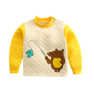 

Autumn Winter Children Clothes Baby Boys Long Sleeve T-Shirts Kids Girls Cartoon Printed Tops Tees Casual Blouse
