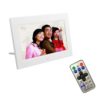 

〖Follure〗7inch HD LCD Digital Photo Frame with Alarm Clock Slideshow MP3MP4 Player