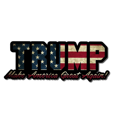 

2020 New TRUMP Series Home Sticker Decal American Flag Reflective Car Home Sticker 10pcs