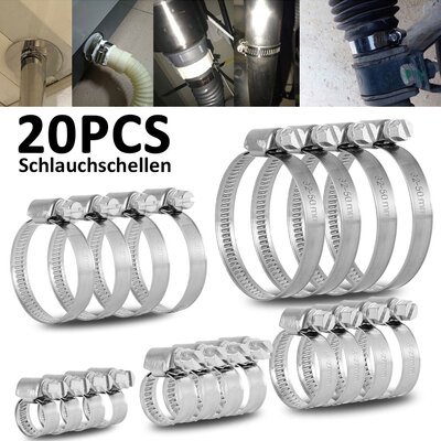 

Car Motorcycle Swimming Pool Pipe Stainless Steel Hose Clamp 304 German Style Pipe Clamp