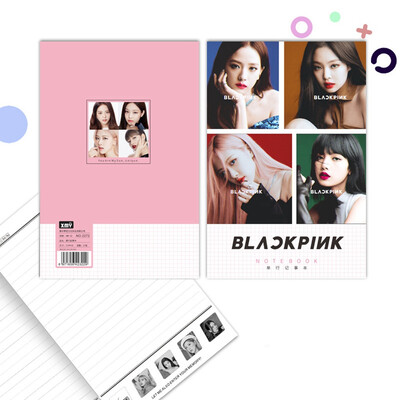 

Kpop BTS Blackpink Notebook Pocketbook Note Pad Diary Workbooks Hardcover Memo Book Lined Pages for Diary JournalBlackpink-1