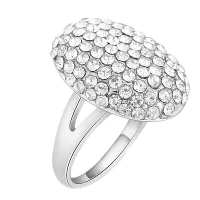 

New Full Diamond Zinc Alloy Jewelry Engagement Ring Romantic