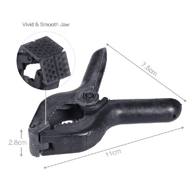 

Andoer 6pcs Plastic Tight Clip Clamp Photographic Equipment Universal Use for Photography Studio Photo Paper Background Backdrop