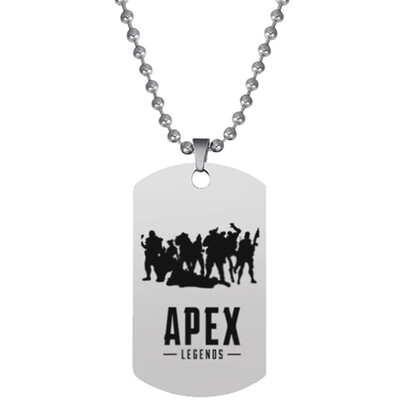 

New Game APEX Legends Necklaces Dog Tag Stainless Steel Pendant Necklace Beaded Chain Jewelry Gift For Women And Men Fans