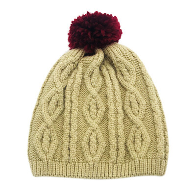 

Baby Hat Baby Hat Winter Newborn Wool Earmuffs Twist Hair Ball Warm Cap