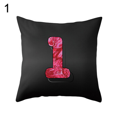 

Colorful Number Figure Pillow Case Cushion Cover Sofa Bed Car Cafe Office Decor