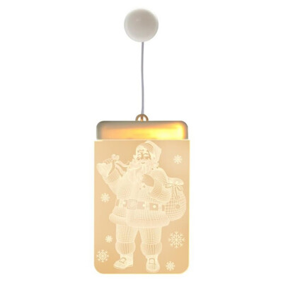 

Christmas LED Holiday Snowflakes Santa Claus Fairy Lights Battery Powered Hanging Ornaments Christmas Tree Party Home Decor