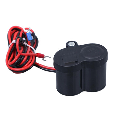 

12V24V Motorbike Cigarette Lighter Socket USB Port Phone Charger Handlebar Mount Waterproof Cap