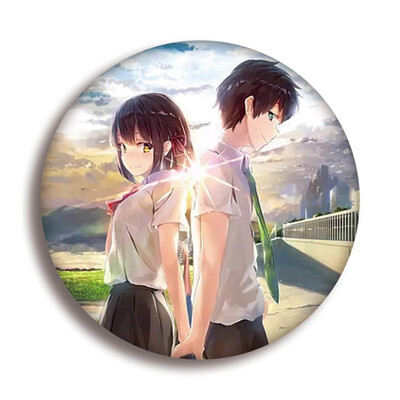 

Your Name Animation Around Cartoon Brooch Pin Pins Badge Accessories For Clothes Backpack Decoration Best Gift for Anime Fans Gift