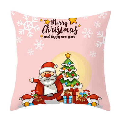 

Siaonvr Christmas Pillow Cover Decor Pillow Case Sofa Waist Throw Cushion Cover