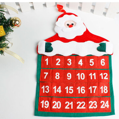 

Gobestart Christmas Decorations Santa Claus Calendar Hotel Lobby Family Pendant
