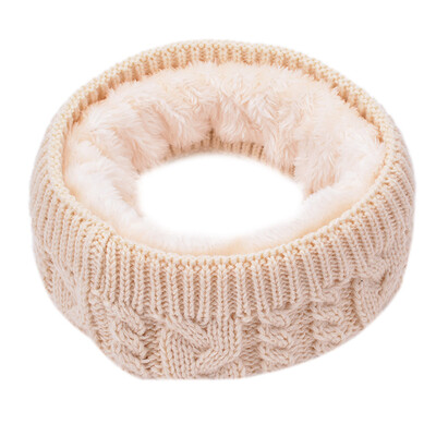 

Gobestart Women Men Solid Winter Warm Collar Knitted Shawl Soft Neck Scarf