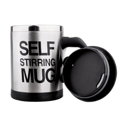 

Stainless Steel Coffee Cup Electric Automatic Mixing Coffee Cup With Lid And Handle Coffee Cup For Lazy Person