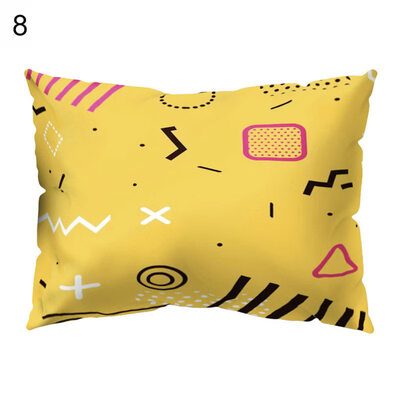 

Multicolor Geometric Pattern Throw Pillow Case Cushion Cover Home Office Decor
