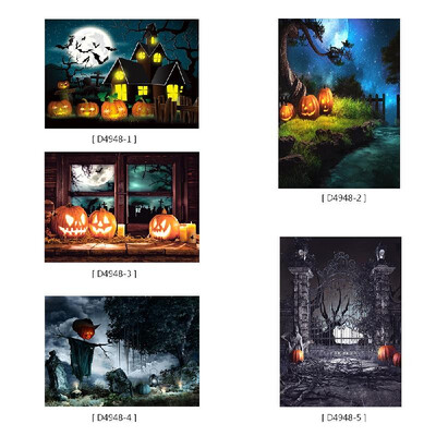 

69 5ft21 15m Halloween Backdrop Photography Background Decoration Pumpkin Pattern for DSLR Camera Photo Studio
