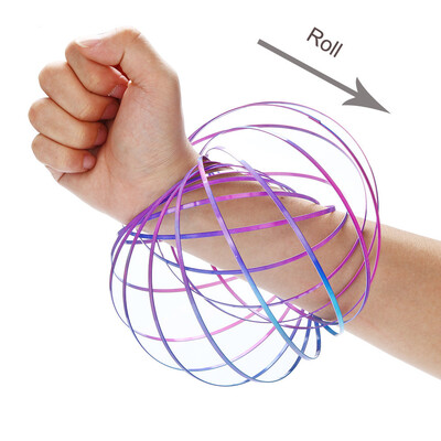 

Gobestart Magic Flow Rings Energy Kinetic Spring Toy Sensory Interactive Novelty Cool Toys