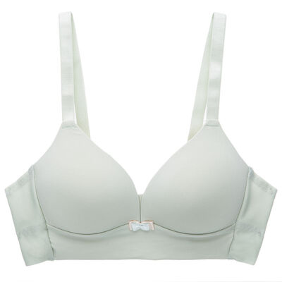 

Seamless Women Bras Fashion Girls Push Up Lingerie Sexy Thin Section Bow Gathered Bra