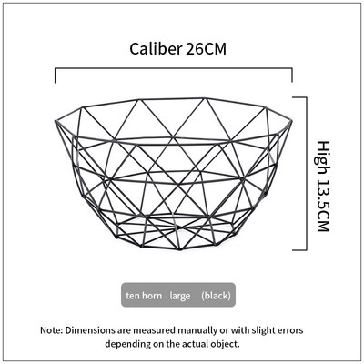 

NeillieN Metal Fruit Basket Tieyi Fruit Plate Snack Basket Vegetable Drainage Basket Nordic Home Receiving Products