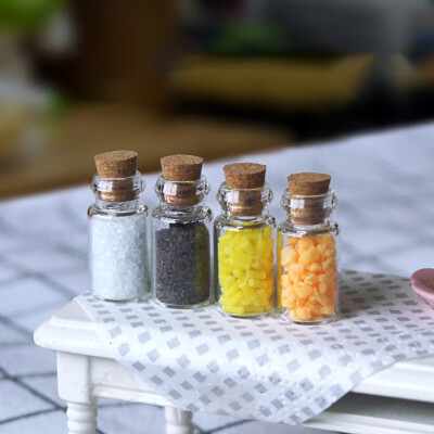 

YIWULADecoration Dollhouse Miniature Scene Condiment Bottle Pretend Play Toy