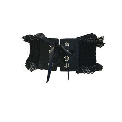 

Women Wide Skinny Bowknot Waist Belt Elastic Stretch Cinch Dress Waistband Belts