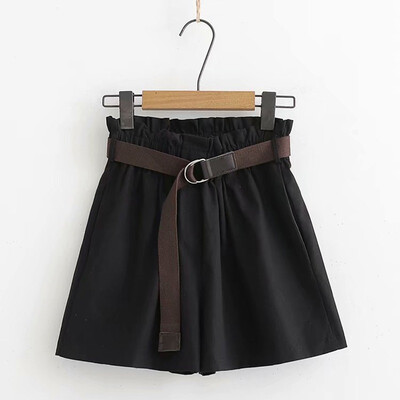 

New Summer Casual Elastic Waist Shorts Women Wide High Waist Loose Leg Shorts Slim All-Match Sporting Shorts Female