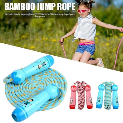 

2020 New 3 Meters Long Boys&Girls Jump Rope Wooden Handle Cotton Rope